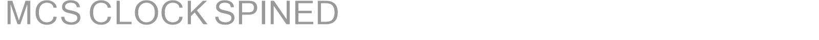 MCS CLOCK SPINED font preview